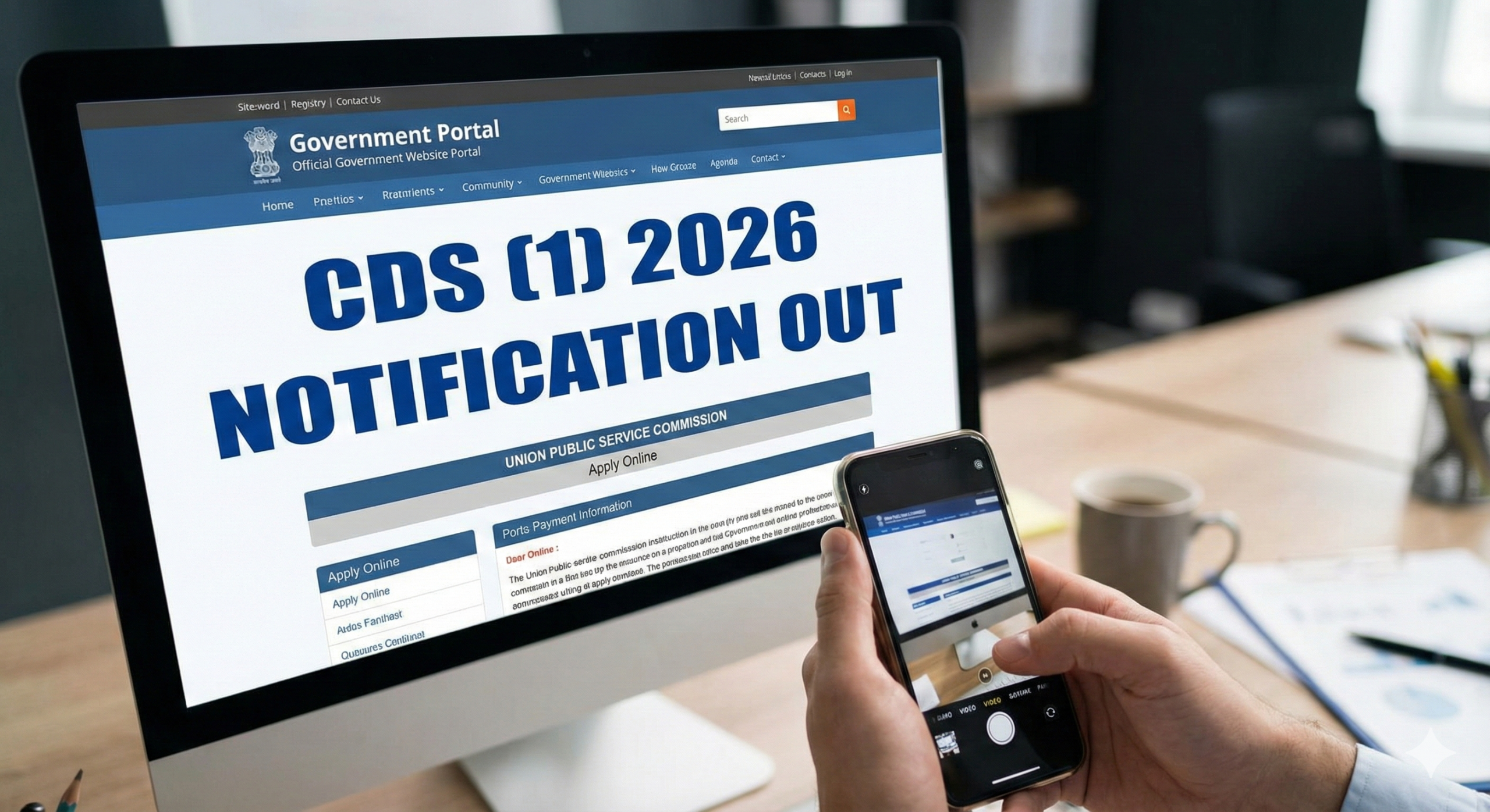 CDS (1) 2026 – OFFICIAL NOTIFICATION